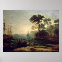 Arrival of Aeneas in Italy, the Dawn of the Print