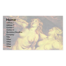 Arrival Of Marie De' Medici At Marseilles Detailed Business Card