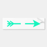 Arrow Cyan Broken The MUSEUM Zazzle Gifts Bumper Stickers