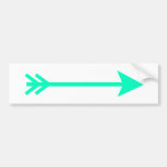 Arrow Cyan Straight The MUSEUM Zazzle Gifts Bumper Sticker