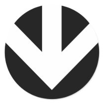 arrow down. colour customizable. stickers