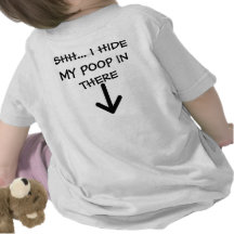 arrow-down, SHH... I HIDE MY POOP IN THERE Tshirts