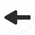 arrow left icon stickers