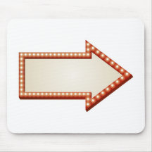 Arrow lights sign mousepads