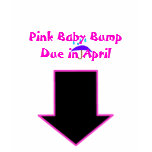Arrow, Pink Baby Bump Due in April t-shirts