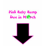 Arrow, Pink Baby Bump Due in March t-shirts