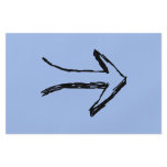 Arrow Pointing Right, Black and Blue. Full Color Flyer