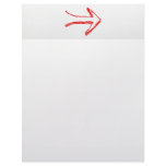 Arrow Pointing Right. On Gray. Personalized Letterhead