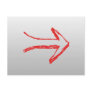 Arrow Pointing Right. On Gray. Post Card