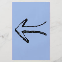 Arrow Pointing to the Left. Black. Flyer