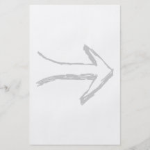 Arrow Pointing to the Right, Grey. Custom Flyer
