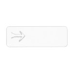 Arrow Pointing to the Right, Grey. Return Address Labels