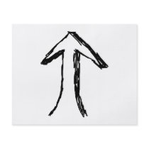 Arrow Pointing Up. Black and White. Flyers