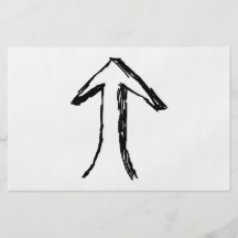 Arrow Pointing Up. Black and White. Flyers
