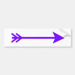 Arrow Purple Straight The MUSEUM Zazzle Gifts Bumper Stickers