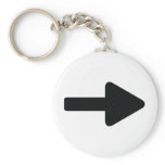 arrow right icon black key chain