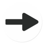 arrow right icon black stickers