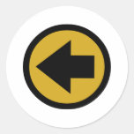 Arrow Round Stickers
