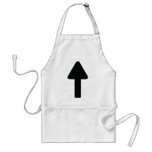 arrow up icon apron