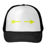 Arrow Yellow Broken The MUSEUM Zazzle Gifts Mesh Hats