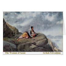 Arshak Fetvadjian, femme de Sasun Cartes De Vœux