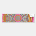 Art101 Grand Warm Colour - SilkSatin Circles Bumper Stickers