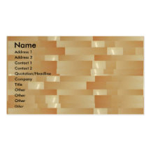 ART101 Shining Gold Plate Collage Business Cards