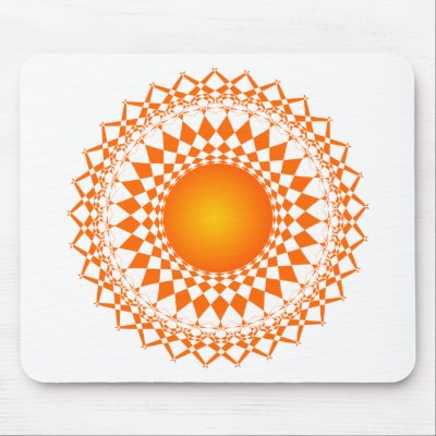 art abstract  repeat pattern  design mouse pad by kiddee