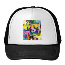 Art abstrait casquette de camionneur