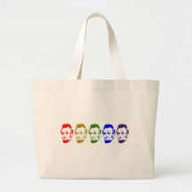 Art abstrait coloré d'Abe Lincoln Sac
