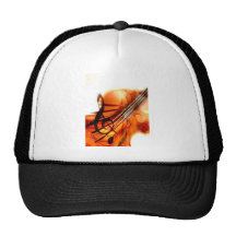Art abstrait de violon casquettes
