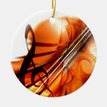 Art abstrait de violon décoration de noël