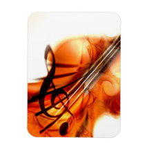 Art abstrait de violon magnet en vinyle