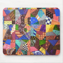 Art abstrait d'édredon de patchwork d'édredon fol  tapis de souris
