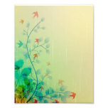 Art abstrait floral de ressort moderne photo sur toile