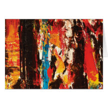 Art abstrait moderne carte