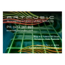 Art Acoustico Guitar Business Card