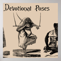 Art Ancient Religious Devotion Self-Torture Poses Poster