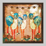 Art azuré de toile de jardin de clair de lune de c impressions sur toile