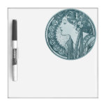 Art bleu vintage Nouveau