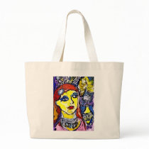 Art Brut Jumbo Tote  by Katie Pfeiffer Canvas Bag