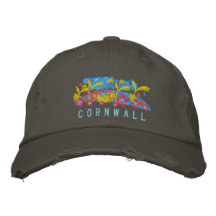 Art Cap: Cornwall John Dyer Design Embroidered Hat