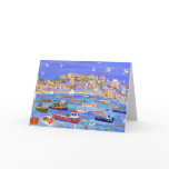 Art Card: Boats in the Harbour, St Ives Cornwall