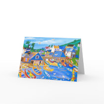 Art Card: Lobster Fishermen, Cadgwith, Cornwall