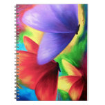 Art coloré de peinture de papillon de carnets de n