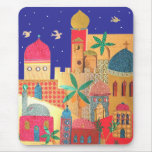 Art coloré de ville de Jérusalem Tapis De Souris
