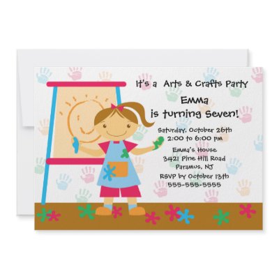 Art & Craft Birthday Party by celebrateitinvites