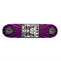 Art Czar - Robots Cry #1 (Black Light) Skateboard