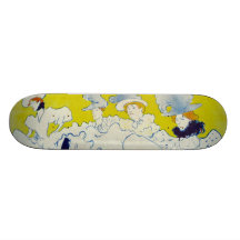 Art d'affiche de Toulouse Lautrec Skateboards Personnalisés