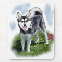 Art d'Alaska de Klee Kai Tapis De Souris